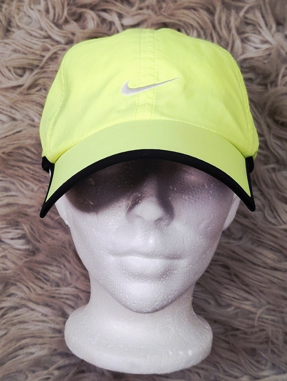 Nike Featherlight Neon Yellow and Black Dri-FIT Performance Cap